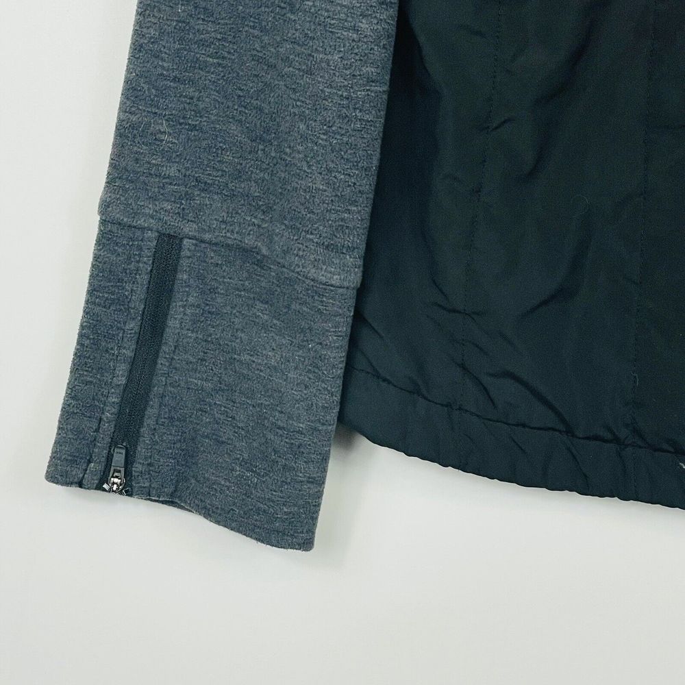Prana Jacket Womens Large Black Grey Quilted Hybrid Full Zip Gorpcore Outdoor - Picture 5 of 6